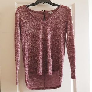Charlotte Russe Red V-Neck